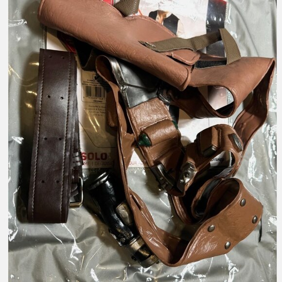 NEW Adult Han Solo Disney Halloween Costume Mens 46 XL Shirt Star Wars Rubies - Picture 3 of 8